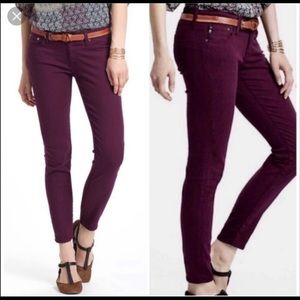 AG the Stevie Ankle Jeans plum